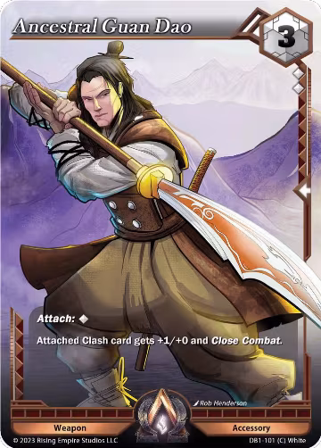 Ancestral Guan Dao (DB1-101), Year of the Dragon — Alpha Clash card price
