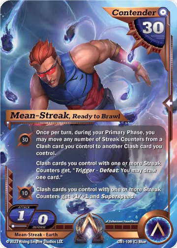 Mean-Streak, Ready to Brawl (DB1-109), Year of the Dragon — Alpha Clash card price