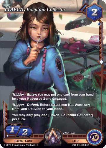 Haven, Bountiful Collector (DB1-116) — card price