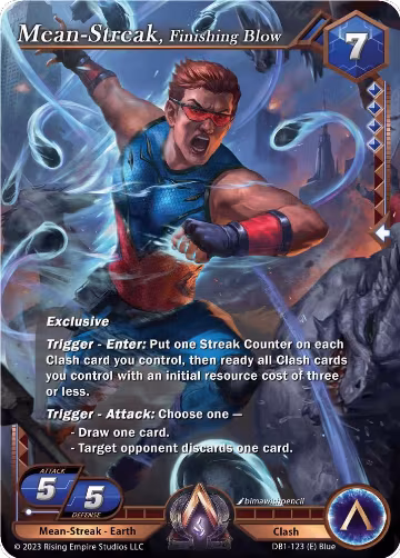 Mean-Streak, Finishing Blow (DB1-123), Year of the Dragon — Alpha Clash card price