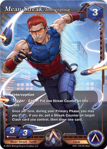 Mean-Streak, Intercepting (DB1-124), Year of the Dragon — Alpha Clash card price