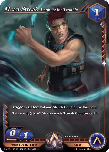 Mean-Streak, Looking for Trouble (DB1-125), Year of the Dragon — Alpha Clash card price