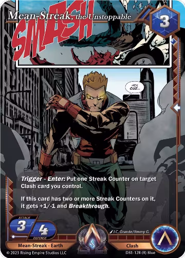 Mean-Streak, the Unstoppable (DB1-128), Year of the Dragon — Alpha Clash card price