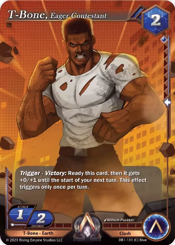 T-Bone, Eager Contestant (DB1-131), Year of the Dragon — Alpha Clash card price