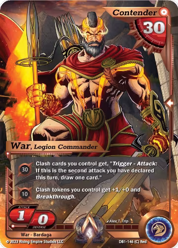 War, Legion Commander (DB1-146), Year of the Dragon — Alpha Clash card price