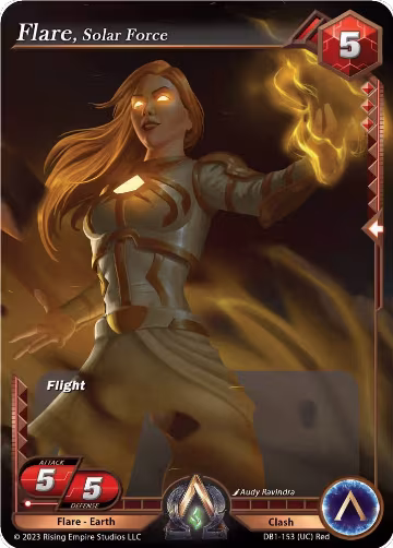 Flare, Solar Force (DB1-153), Year of the Dragon — Alpha Clash card price