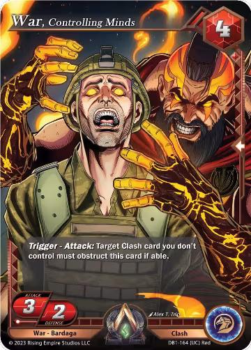 War, Controlling Minds (DB1-164), Year of the Dragon — Alpha Clash card price
