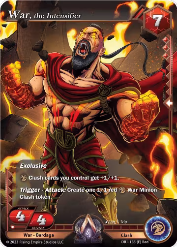 War, the Intensifier (DB1-165), Year of the Dragon — Alpha Clash card price