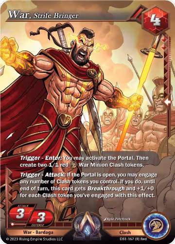 War, Strife Bringer (DB1-167), Year of the Dragon — Alpha Clash card price