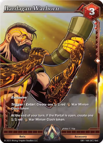 Bardagan Warhorn (DB1-168), Year of the Dragon — Alpha Clash card price