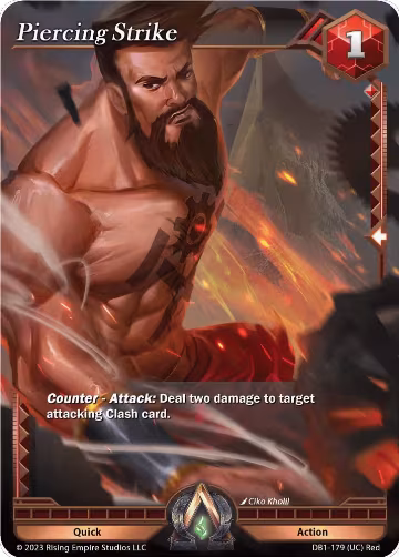 Piercing Strike (DB1-179), Year of the Dragon — Alpha Clash card price