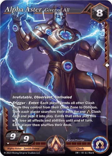 Alpha Aster, Giver of All (DB1-181), Year of the Dragon — Alpha Clash card price