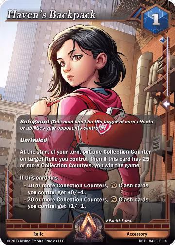 Haven's Backpack (DB1-184), Year of the Dragon — Alpha Clash card price