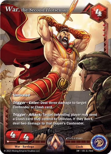 War, the Second Horseman (DB1-185), Year of the Dragon — Alpha Clash card price
