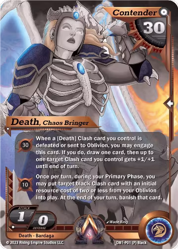 Death, Chaos Bringer (Monochrome) (DB1-P01), Year of the Dragon — Alpha Clash card price