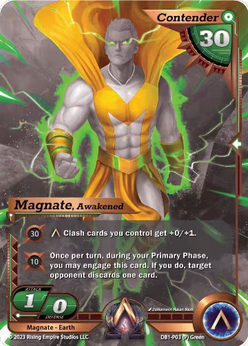Magnate, Awakened (Monochrome) (DB1-P03), Year of the Dragon — Alpha Clash card price