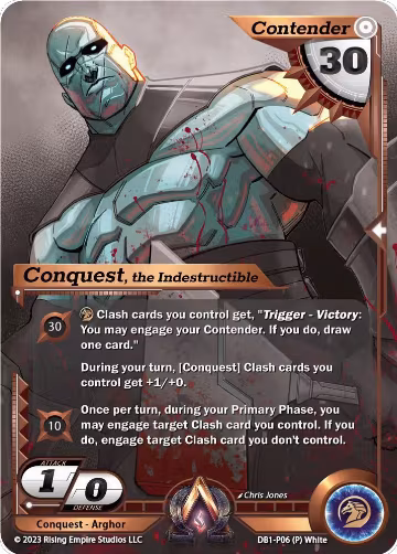 Conquest, the Indestructible (Monochrome) (DB1-P06), Year of the Dragon — Alpha Clash card price