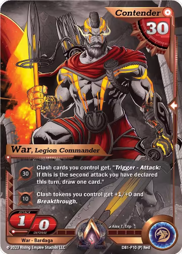 War, Legion Commander (Monochrome) (DB1-P10), Year of the Dragon — Alpha Clash card price
