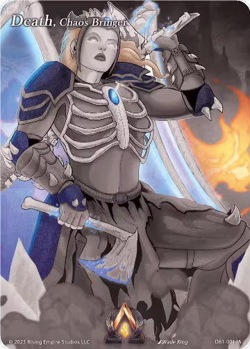 Death, Chaos Bringer (Iconic Art) (DB1-001 IA), Year of the Dragon — Alpha Clash card price