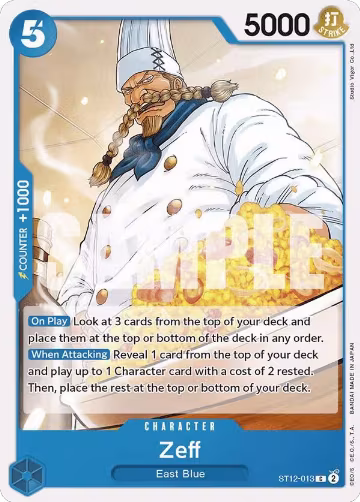 Zeff (ST12-013), ST-12: Starter Deck 12 Zoro and Sanji — One Piece card price