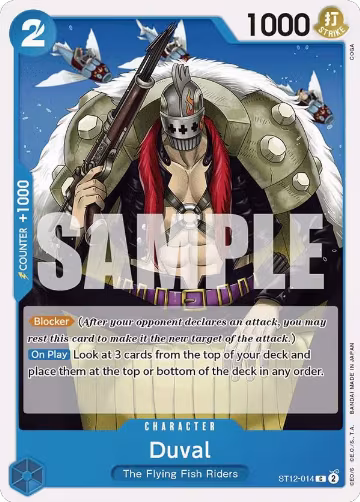 Duval (ST12-014), ST-12: Starter Deck 12 Zoro and Sanji — One Piece card price