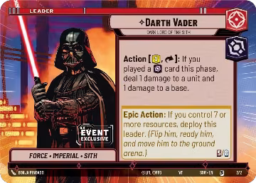 Darth Vader - Dark Lord of the Sith (Hyperspace) (2/2) — card price
