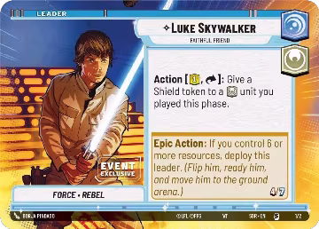 Luke Skywalker - Faithful Friend (Hyperspace) (1/2) — card price