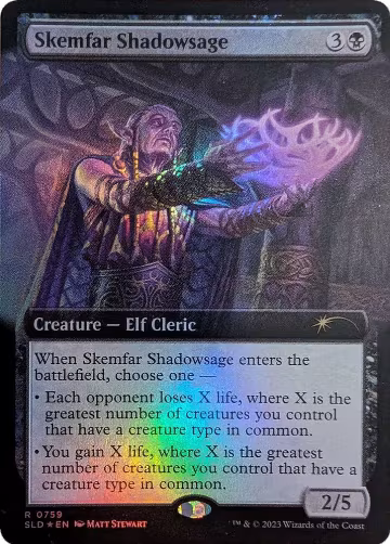Skemfar Shadowsage (Extended Art) (759), Secret Lair Drop Series — Magic card price