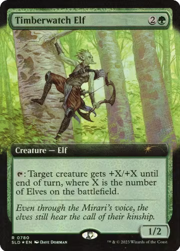 Timberwatch Elf (Extended Art) (780), Secret Lair Drop Series — Magic card price