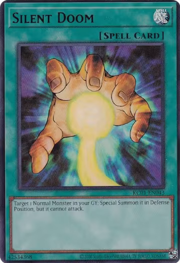 Silent Doom (KC01-EN043), 25th Anniversary Ultimate Kaiba Set — Yu-Gi-Oh! card price