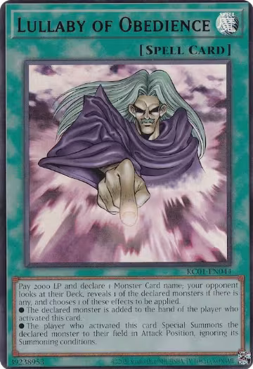 Lullaby of Obedience (KC01-EN044), 25th Anniversary Ultimate Kaiba Set — Yu-Gi-Oh! card price
