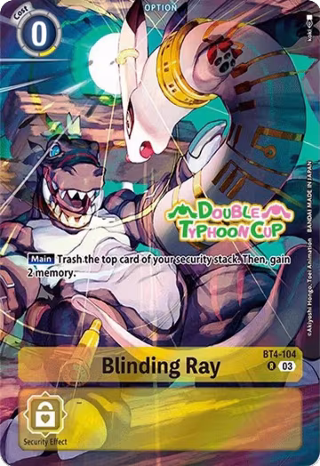 Blinding Ray (Bonus Pack) (BT4-104 R) — card price