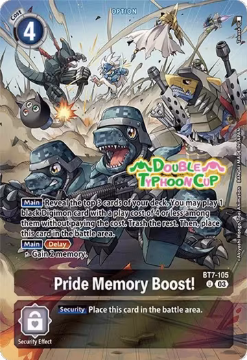 Pride Memory Boost! (Bonus Pack) (BT7-105 U) — card price