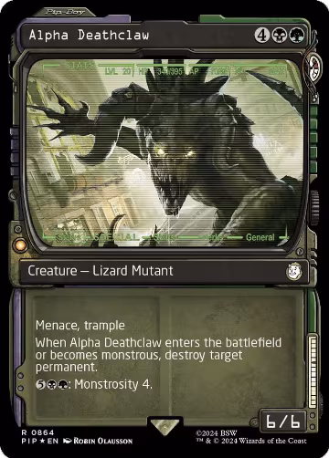 Alpha Deathclaw (Showcase) (Surge Foil) (864), Universes Beyond: Fallout — Magic card price