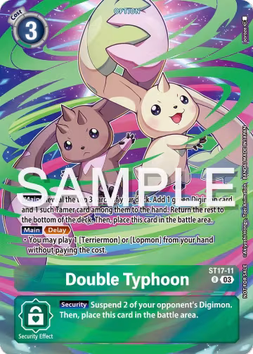 Double Typhoon (Spring Break Event 2024) (ST17-11 R), Starter Deck 17: Double Typhoon Advanced Deck Set — Digimon card price
