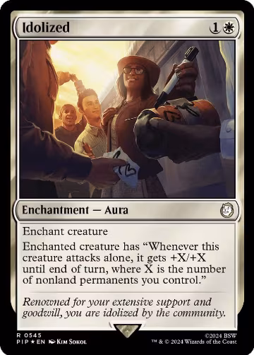 Idolized (Surge Foil) (545), Universes Beyond: Fallout — Magic card price