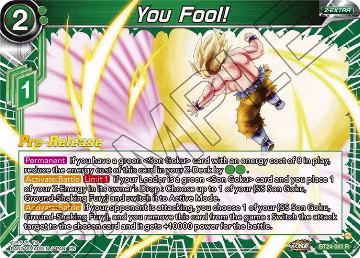 You Fool! (BT24-061), Beyond Generations Pre-Release Cards — DB Super card price