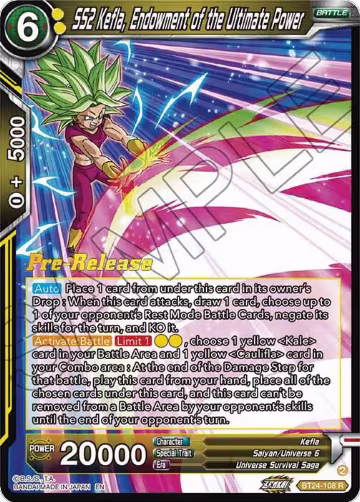 SS2 Kefla, Endowment of the Ultimate Power (BT24-108), Beyond Generations Pre-Release Cards — DB Super card price