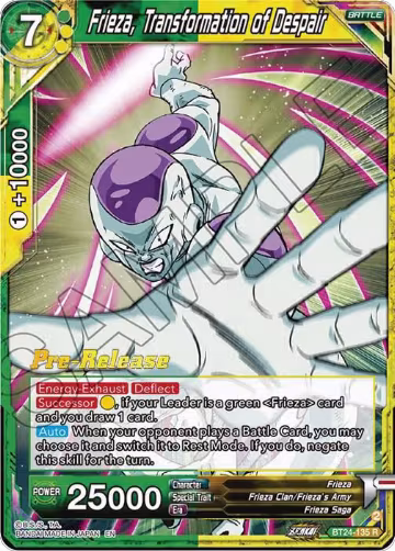 Frieza, Transformation of Despair (BT24-135), Beyond Generations Pre-Release Cards — DB Super card price