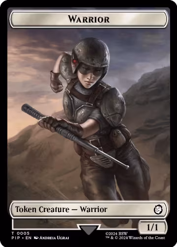 Warrior // Food (0012) Double-Sided Token (5 // 12), Universes Beyond: Fallout — Magic card price