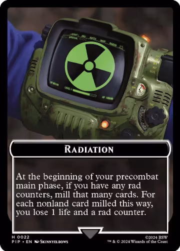 Radiation // Soldier (0004) Double-Sided Token (22 // 4), Universes Beyond: Fallout — Magic card price
