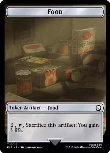 Food (0012) // Thopter Double-Sided Token (12 // 17), Universes Beyond: Fallout — Magic card price