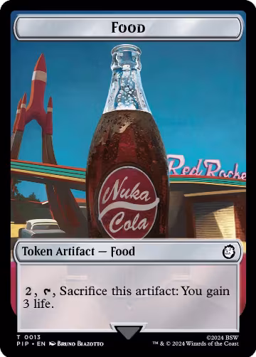 Food (0013) // Clue Double-Sided Token (13 // 11), Universes Beyond: Fallout — Magic card price