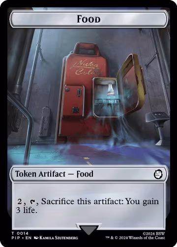 Food (0014) // Clue Double-Sided Token (14 // 11), Universes Beyond: Fallout — Magic card price