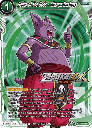 Realm of the Gods - Champa Destroys (Event Pack 14) (BT16-069), Promotion Cards — DB Super card price