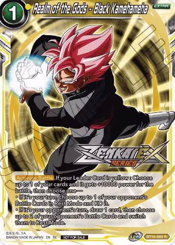 Realm of the Gods - Black Kamehameha (Event Pack 14) (BT16-092), Promotion Cards — DB Super card price