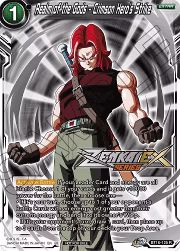 Realm of the Gods - Crimson Hero's Strike (Event Pack 14) (BT16-125), Promotion Cards — DB Super card price