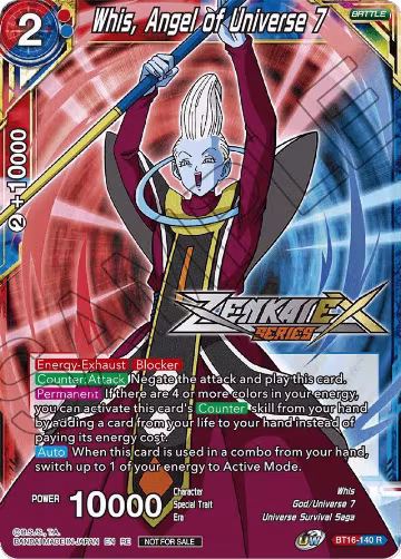 Whis, Angel of Universe 7 (Event Pack 14) (BT16-140), Promotion Cards — DB Super card price
