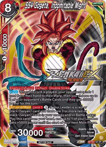 SS4 Gogeta, Indomitable Might (Event Pack 14) (BT18-143), Promotion Cards — DB Super card price