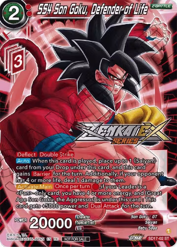 SS4 Son Goku, Defender of Life  (Event Pack 14) (SD17-02), Promotion Cards — DB Super card price